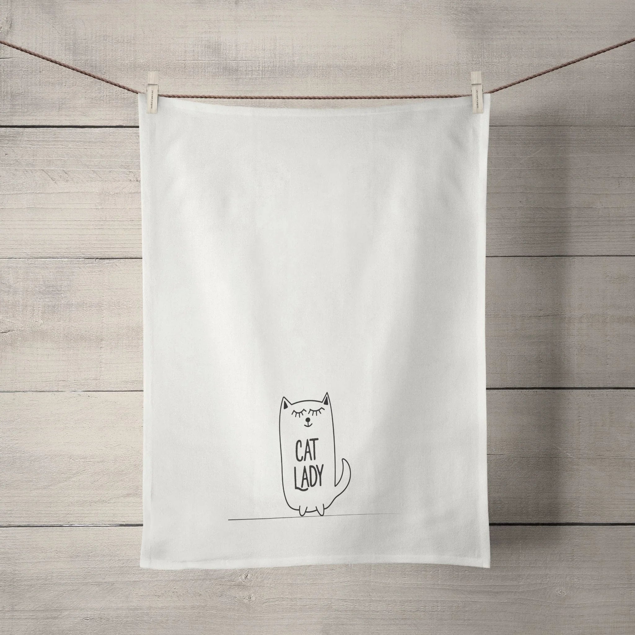 Cat Lady Tea Towel - House Of Avana