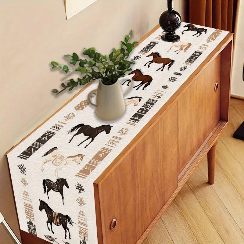 Table Runner - Rustic Polyester Western