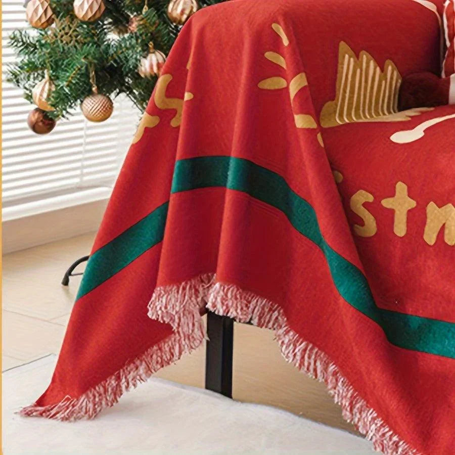 Protective Seat Cover, Christmas Chenille Couch Cove topspet