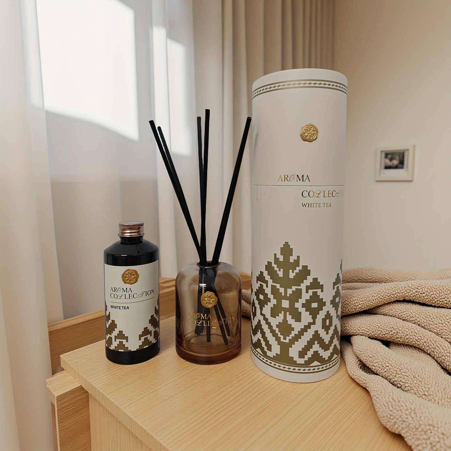 Premium Gift Set with 200ml/6.76oz Refill & Container, Includes Diffuser Sticks – Home Fragrance Oil Kit for Bathroom Deodorizing, Bedroom Scenting and Room Decoration in Living Rooms, Shelves or Offices to Enhance Indoor F House Of Avana