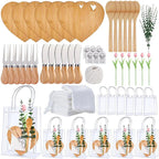 Shower Prizes for Winners 6 Sets Cheese Board Spoon Fork Butter Spreaders Plaid Towel Thank You Card and Gift Bags for Shower Wedding Bridal Shower Favors, Party Giveaways, Wedding Accessories, Elegant Favors, Charming Bridal House Of Avana