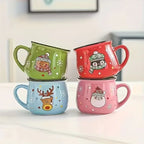 Ceramic Christmas Coffee Mugs Set of 4 - House Of Avana [[SKU:HOA-TUM-007]]