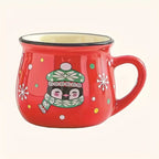 Ceramic Christmas Coffee Mugs Set of 4 - House Of Avana