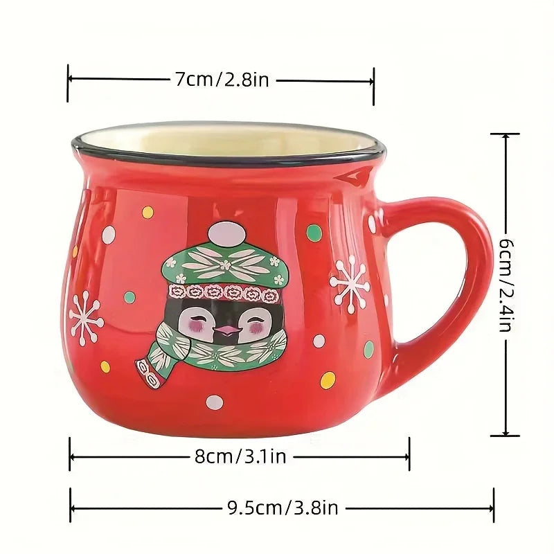 Ceramic Christmas Coffee Mugs Set of 4 - House Of Avana [[SKU:HOA-TUM-007]]
