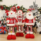 Ceramic Christmas Figurines with Santa, Snowman and Reindeer Designs - House Of Avana