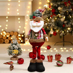 Ceramic Christmas Figurines with Santa, Snowman and Reindeer Designs - House Of Avana