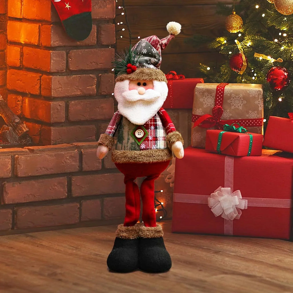 Ceramic Christmas Figurines with Santa, Snowman and Reindeer Designs - House Of Avana