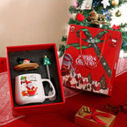 Ceramic Christmas Mug, Heat Resistant Patterned Design - House Of Avana