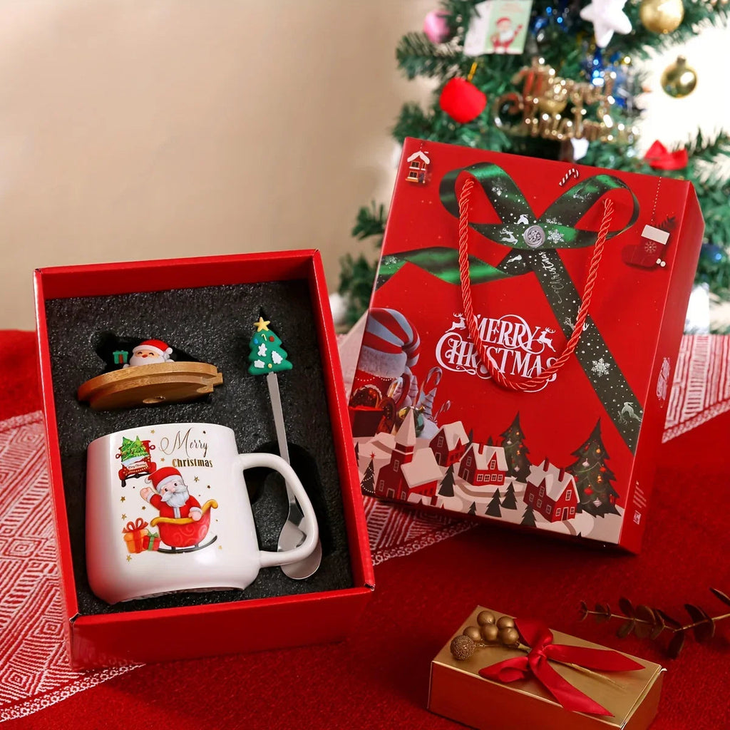 Ceramic Christmas Mug, Heat Resistant Patterned Design - House Of Avana [[SKU:HOA-TUM-005]]
