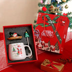 Ceramic Christmas Mug, Heat Resistant Patterned Design - House Of Avana