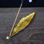 Ceramic Incense Holder - Japanese Tree Leaf Design