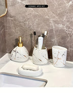 4-piece Luxury Ceramic Bathroom Set - House Of Avana