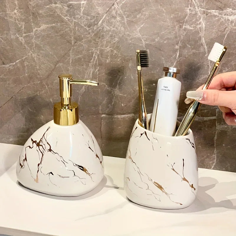 4-piece Luxury Ceramic Bathroom Set - House Of Avana