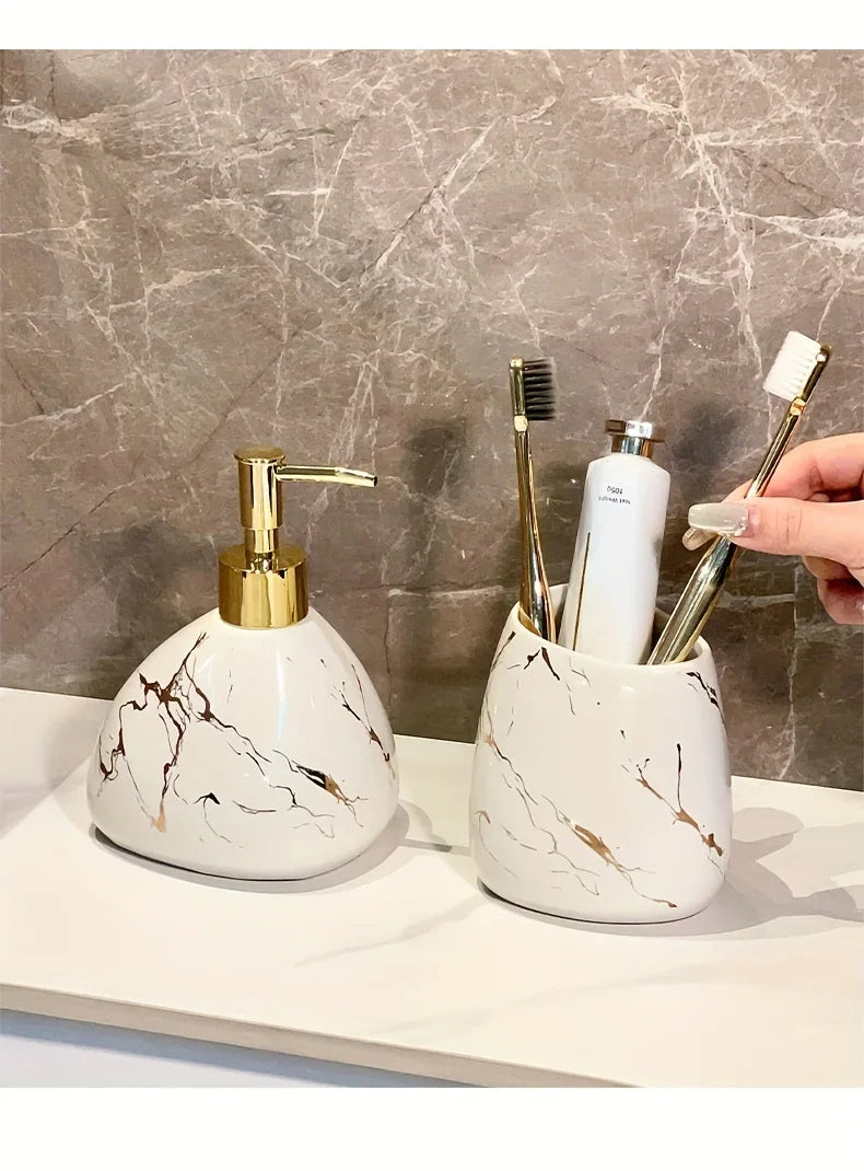 4-piece Luxury Ceramic Bathroom Set - House Of Avana