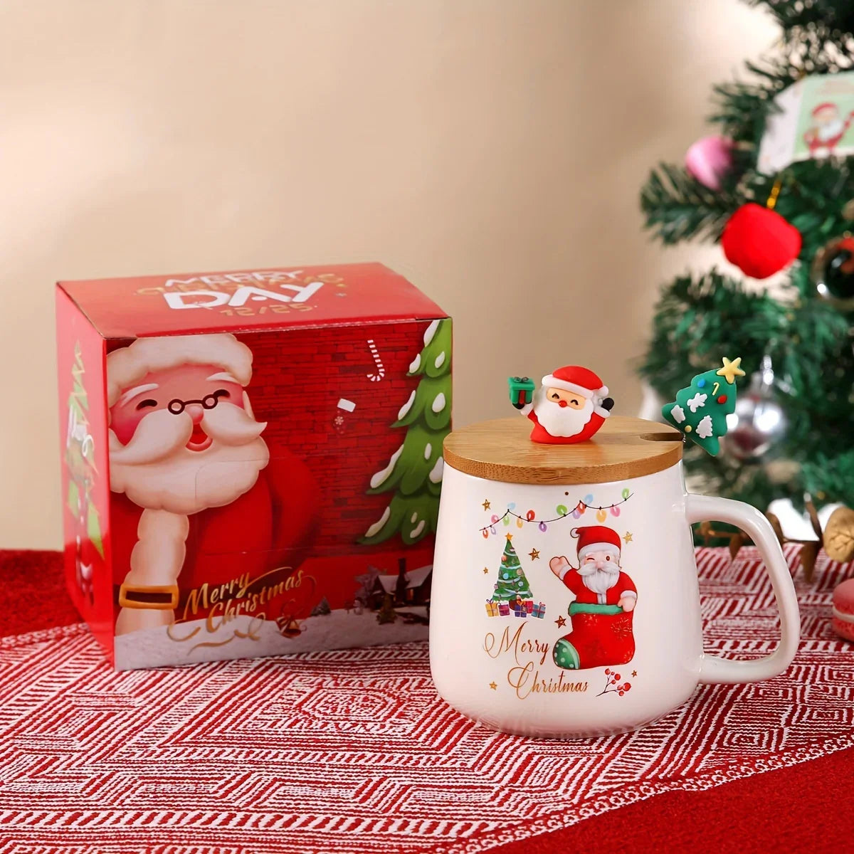 Ceramic Santa Claus Mug - Christmas Gift Set - House Of Avana