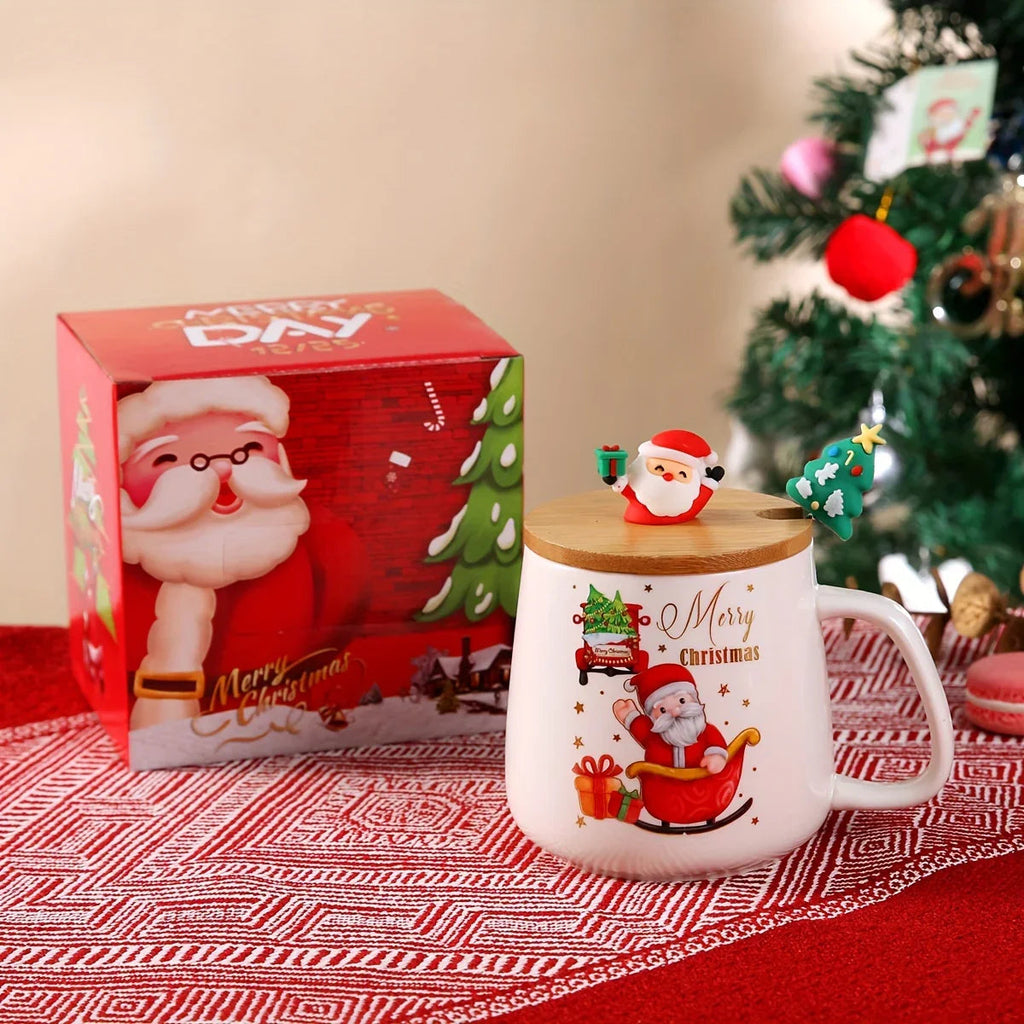 Ceramic Santa Claus Mug - Christmas Gift Set - House Of Avana [[SKU:HOA-TUM-006]]