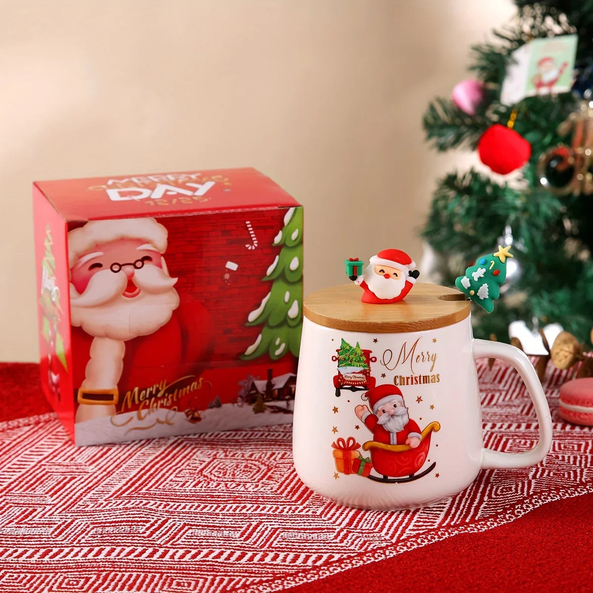 Ceramic Santa Claus Mug - Christmas Gift Set - House Of Avana [[SKU:HOA-TUM-006]]