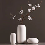 Ceramic Scandinavian Vase for Tabletop Flower Arrangement, back view - House Of Avana
