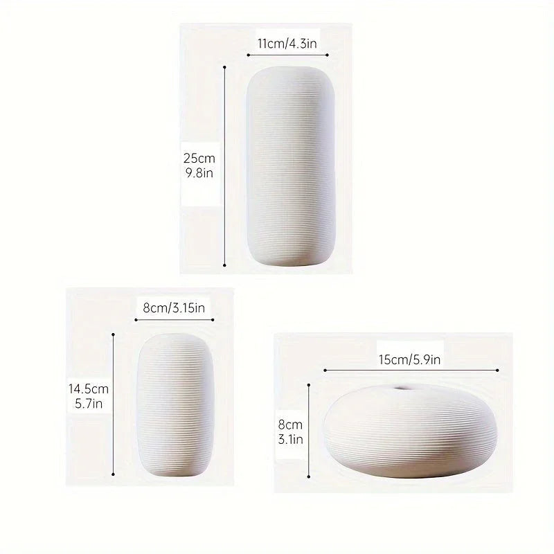 Ceramic Scandinavian Vase for Tabletop Flower Arrangement, lifestyle image - House Of Avana
