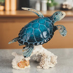 Ceramic Sea Turtle Figurine Upwards Home Decor - House Of Avana