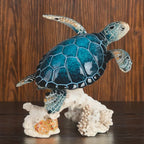Ceramic Sea Turtle Figurine Upwards Home Decor - House Of Avana