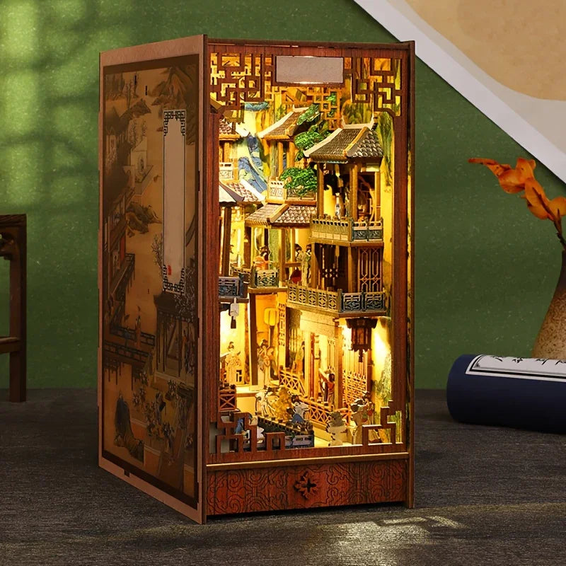 Ceramic Han Palace Miniature Architecture Vintage Style Building Decoration - House Of Avana