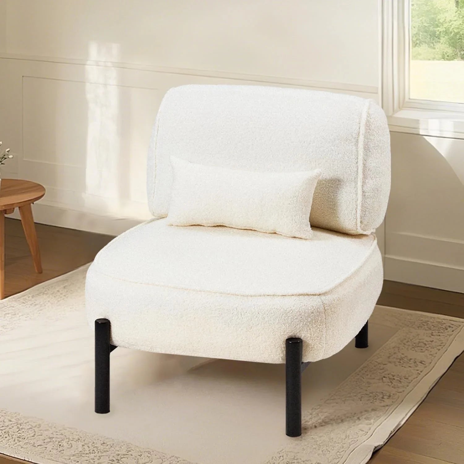 Velvet Plush Accent Chair Extra Large Size, texture detail - House Of Avana