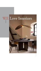 Chandelier - Modern Walnut Pendant