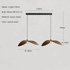 Chandelier - Modern Walnut Pendant