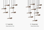 Chandelier - Multi-head Walnut