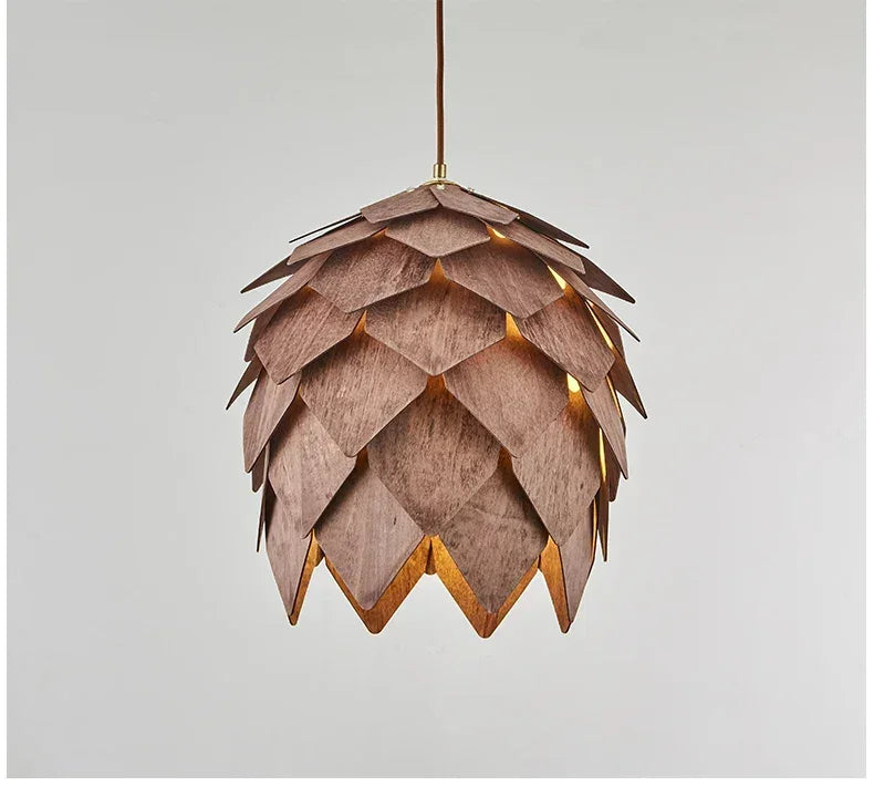 Chandelier - Retro Walnut Pendant