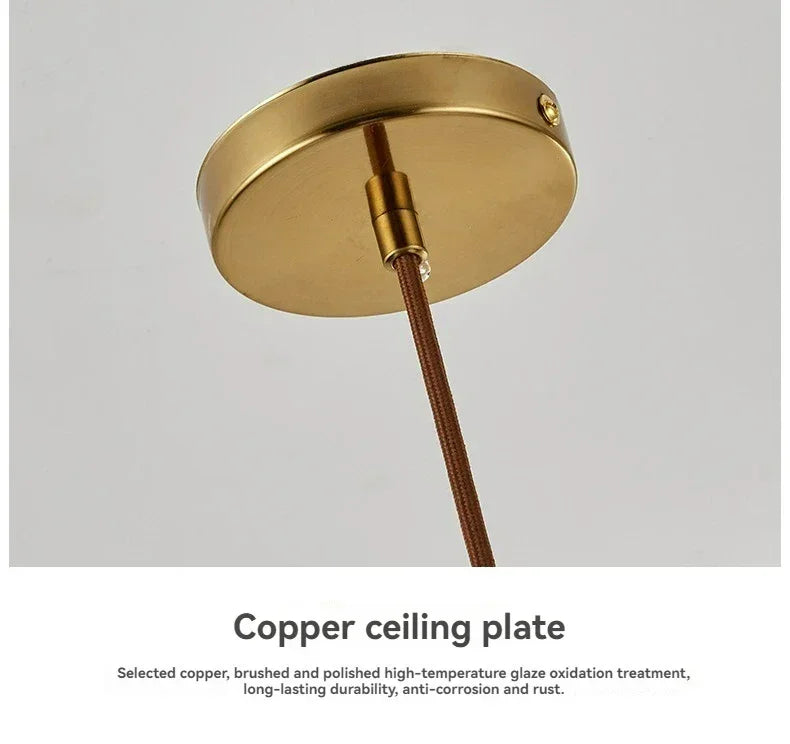 Chandelier - Retro Walnut Pendant