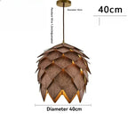 Chandelier - Retro Walnut Pendant