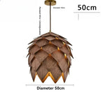 Chandelier - Retro Walnut Pendant