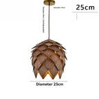 Chandelier - Retro Walnut Pendant