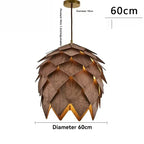 Chandelier - Retro Walnut Pendant