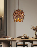 Chandelier - Retro Walnut Pendant