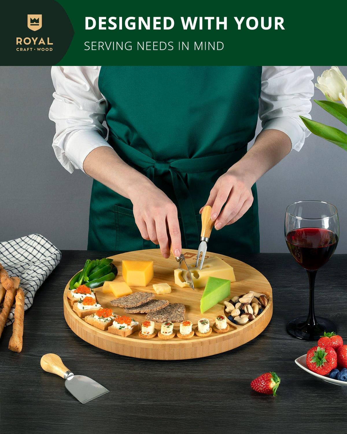 Cheese Board, Round Royal Craft Wood