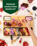 Cheese Board with Slate Plate Royal Craft Wood