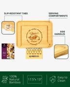 Cheese Board XXL with Cutlery Set Royal Craft Wood
