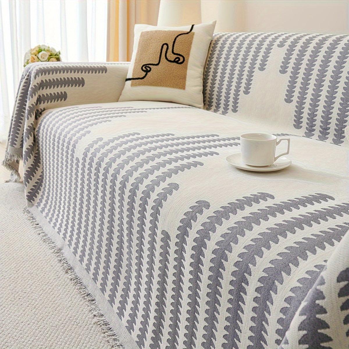 Chenille Fabric Sofa Cover - Soft, Non-slip, Universal Protector - House Of Avana