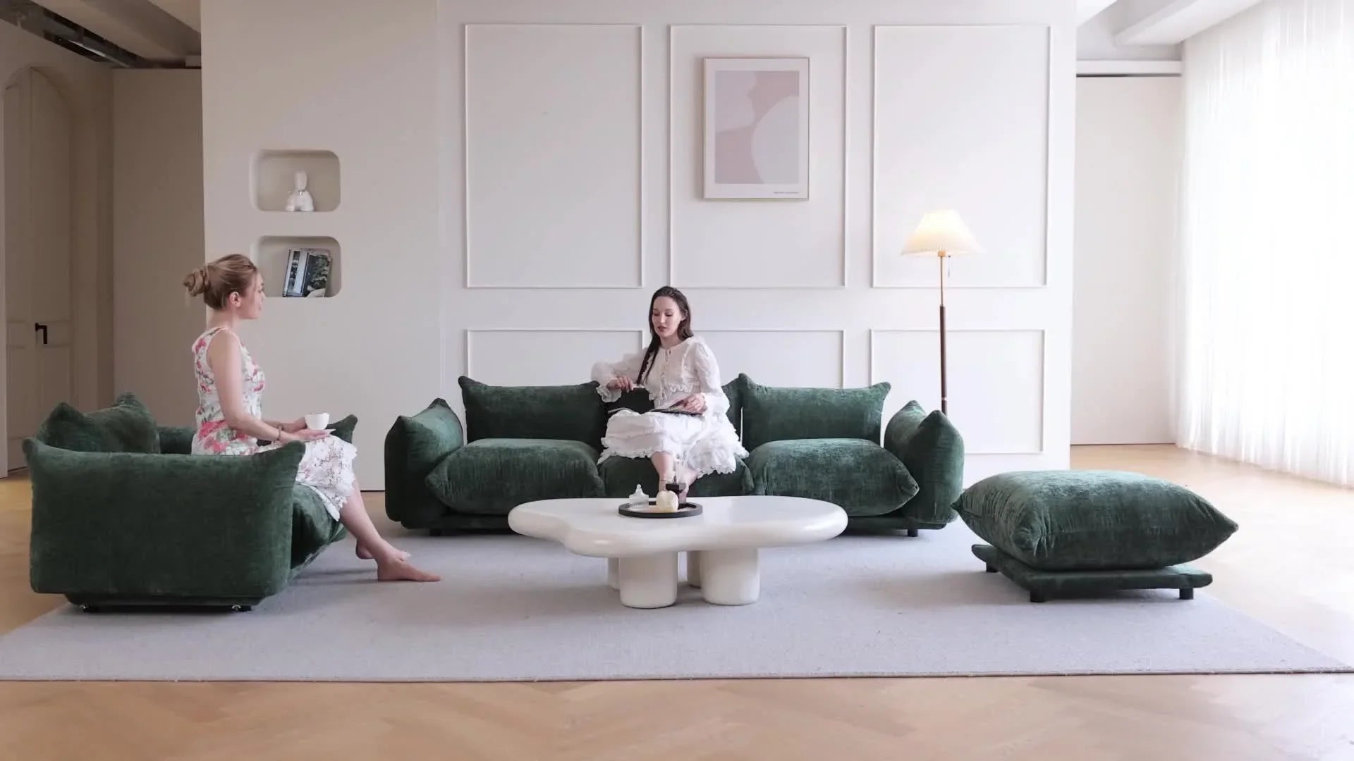 [Modern Chenille Sofa Chair] Modern Chenille Single Sofa Chair, 50.39" Deep Seat Accent Couch for Small Spaces - Living Room, Apartment, Office House Of Avana