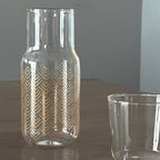 Chevron Bedside Carafe Tea + Linen