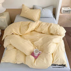 Chloe Pastel Candy Cotton Bedding Set / Purple Plaid Ever Lasting