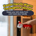 Christmas Door Knocker Decoration - Elf Hand & Bell Door Hanger with Red/Green Fabric, Golden Bell & Hook for Front Door, Easy Install - Festive Santa Hat-like Accessory for Holiday & Party Decor (No Tools Needed) Christmas,N House Of Avana