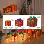 Christmas Glass String Lights Gift Box with Leds & Modes - House Of Avana