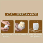 Christmas Holly Berry & Pinecone Silicone Mold - Realistic Leaf & Cone Texture, Easy Release DIY Candle/Soap/Resin Crafting Kit, Brown Tones for Homemade Holiday Candles, Tabletop Decor, Fireplace (Irregular Tree House Of Avana