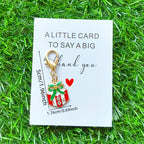 6/12pcs Christmas Keychain Set, Thank You Theme Pocket Hug Gift Pack. Unique Thank You Gift, Commemorative Gift, Friendship Gift, Cute Gift Pendant for Coin Purse, Backpack and Car Key Accessories, Cute Fruit Grape Keychain, House Of Avana