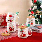 Father Christmas Pattern Mug For Festive Occasions, Adds A Cosy Atmosphere, Perfect Christmas Gift, Heat-resistant Ceramic, Ideal For Festive Gift-giving House Of Avana