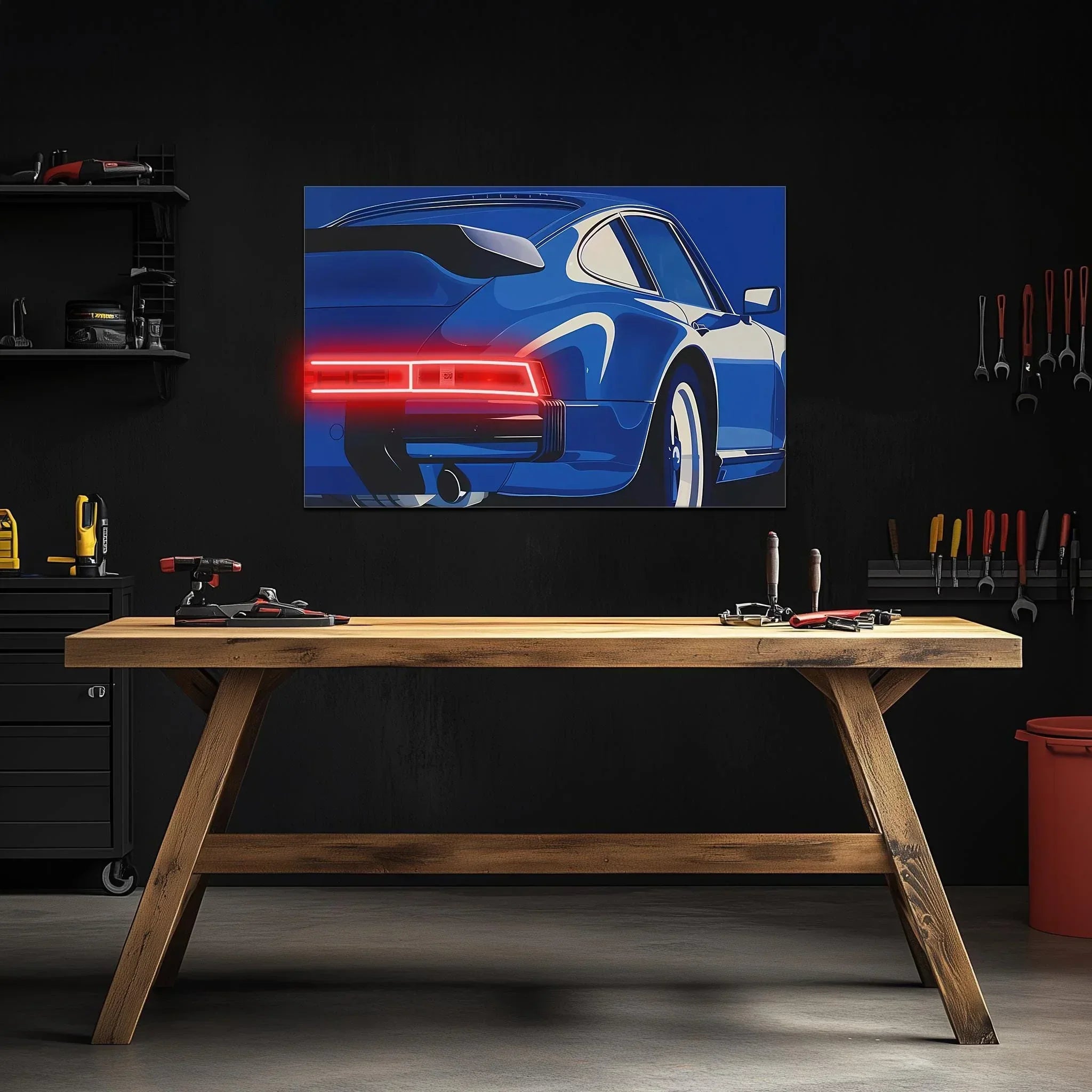 Classic Car Rear View Neon Sign – LED Garage Wall Art – Automotive Decor for Car Enthusiasts – Man Cave Gift – Free Shipping & Returns Peony Atelier
